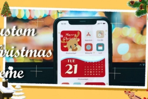 Cách cài đặt theme Giáng Sinh trên điện thoại iPhone và Android 2025