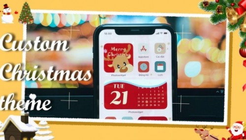 Cách cài đặt theme Giáng Sinh trên điện thoại iPhone và Android 2025