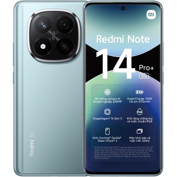 Xiaomi Redmi Note 14 Pro+ 5G 8GB|256GB (Chính Hãng)