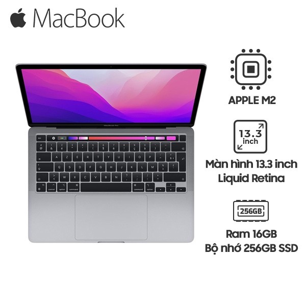 Macbook Pro M2 2022 13.3 inch 16GB/256GB giá rẻ TP.HCM