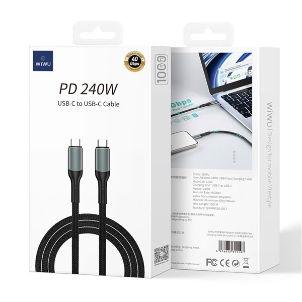 Cáp Wiwu USB4 C-C 240W 1m C036